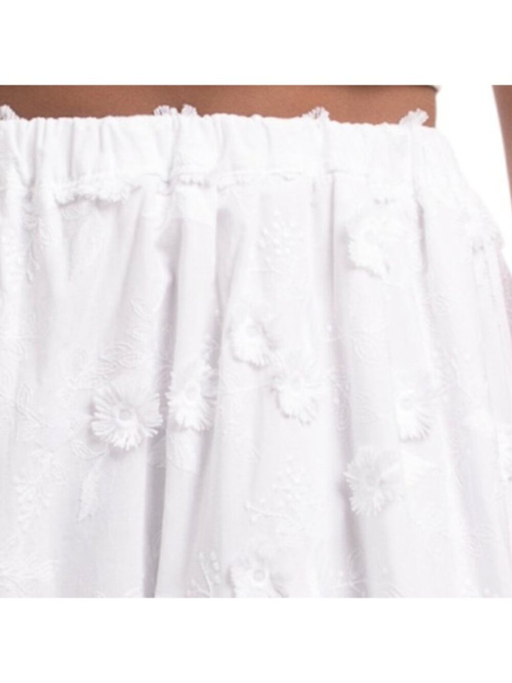 4OUR DREAMERS Tiered Textured Floral Skirt - Picture 3 of 4